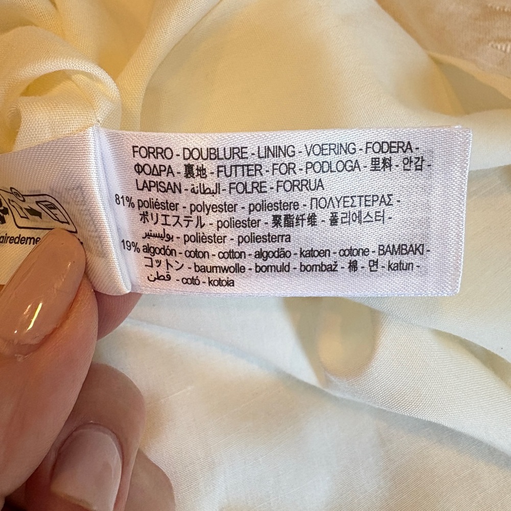 Zara Ivory Cream Cottagecore Lagenlook Embroidered Rope Tie Zip Maxi Skirt XL - Picture 13 of 14